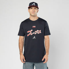 Atlanta Braves x Hyperfly T-Shirt - Navy | New Era