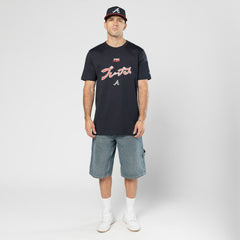 Atlanta Braves x Hyperfly T-Shirt - Navy | New Era