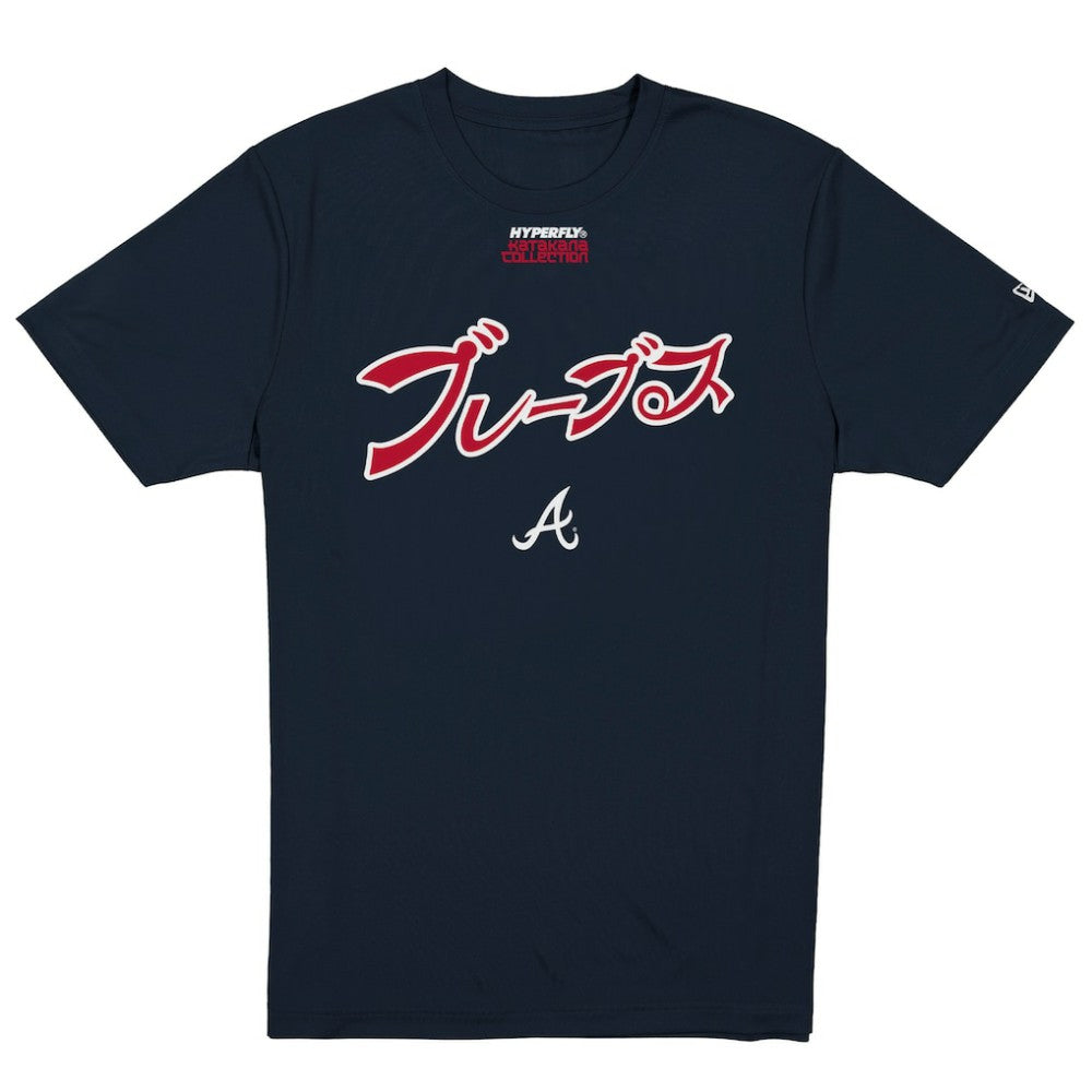 Atlanta Braves x Hyperfly T-Shirt - Navy | New Era