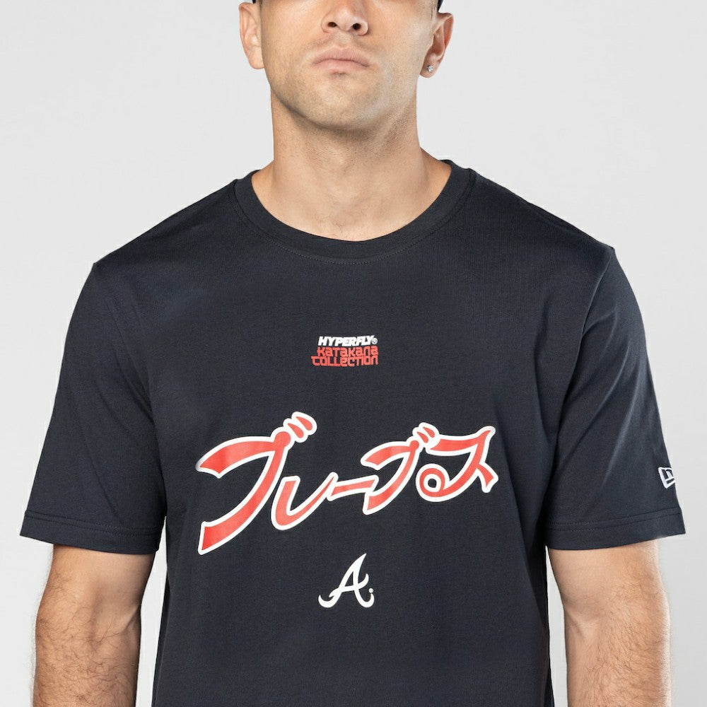Atlanta Braves x Hyperfly T-Shirt - Navy | New Era