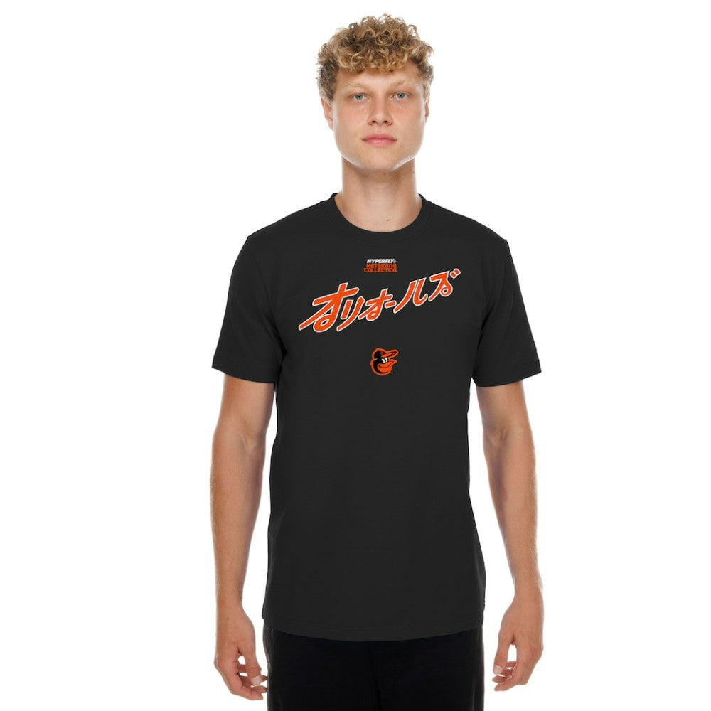 Baltimore Orioles x Hyperfly T-Shirt - Black | New Era