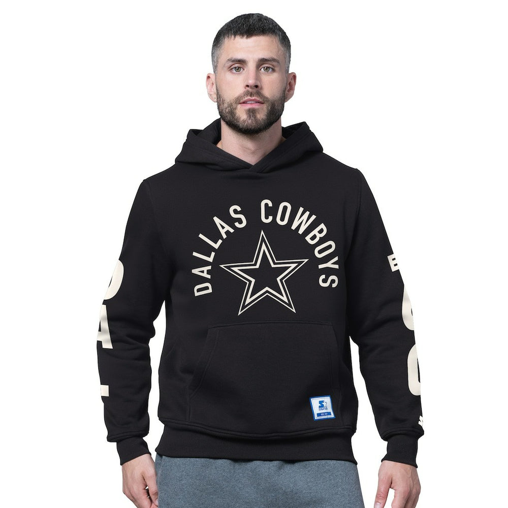 Dallas Cowboys Starter Handoff Fleece Hoodie Sweatshirt - Black discount