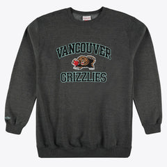 Memphis Grizzlies Hardwood Classics Big & Tall Crewneck Sweatshirt - Heather Charcoal | Mitchell & Ness shop