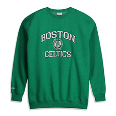Boston Celtics Hardwood Classics Big & Tall Crewneck Sweatshirt - Heather Kelly Green | Mitchell & Ness for sale