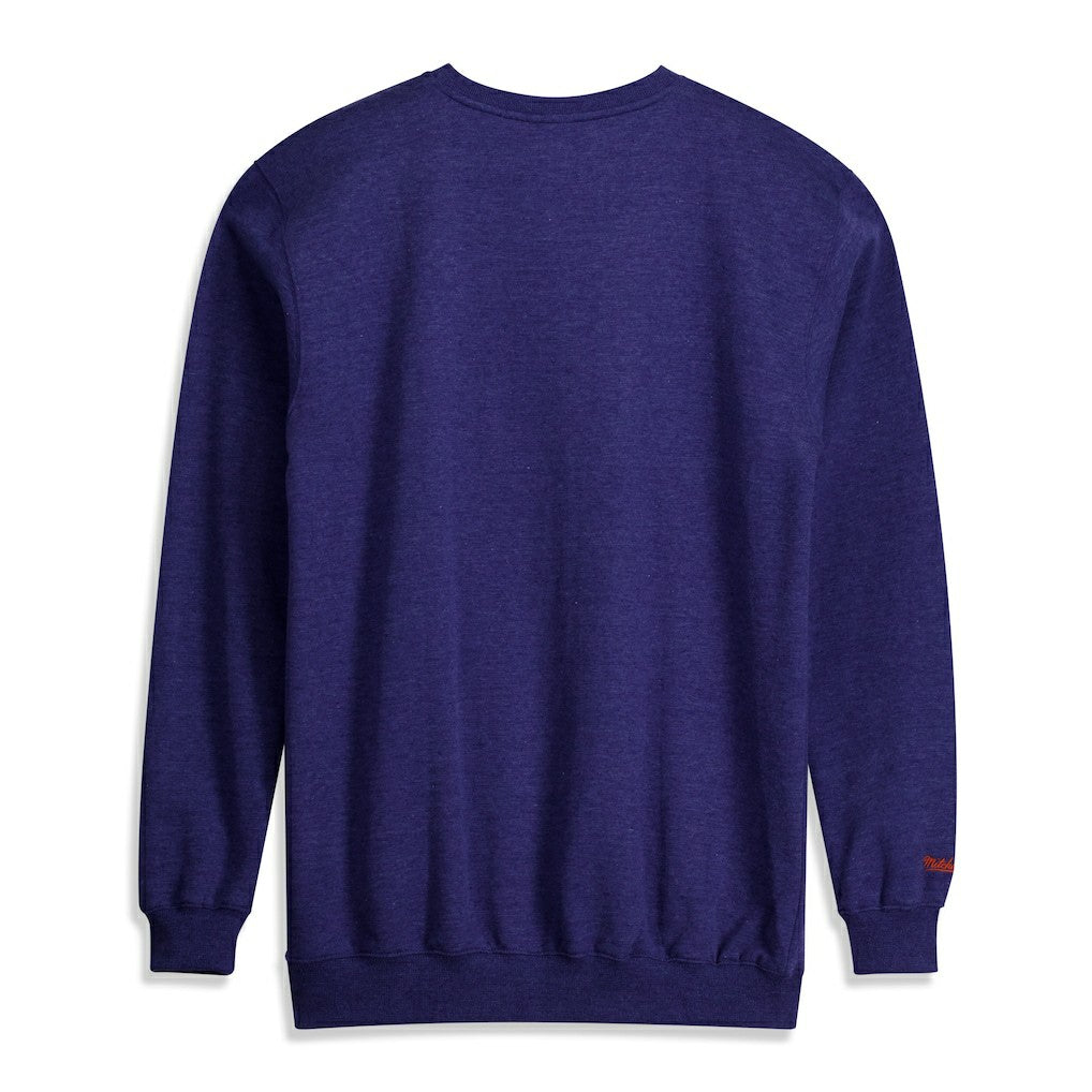 New York Knicks Hardwood Classics Big & Tall Crewneck Sweatshirt - Heather Blue | Mitchell & Ness online