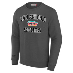 San Antonio Spurs Big & Tall Hardwood Classics Sweatshirt - Heather Gray | Mitchell & Ness on sale