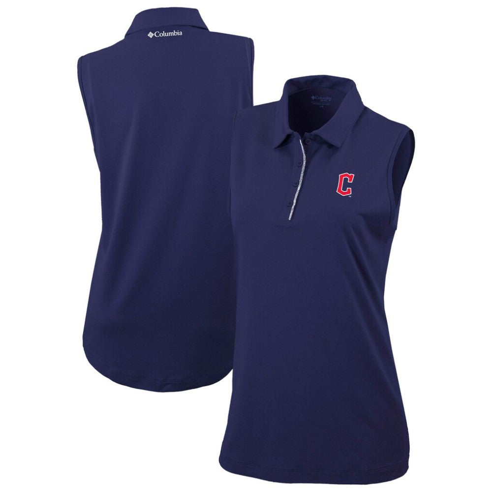 Cleveland Guardians Women's Tend The Ball Sleeveless Polo - Navy | Columbia