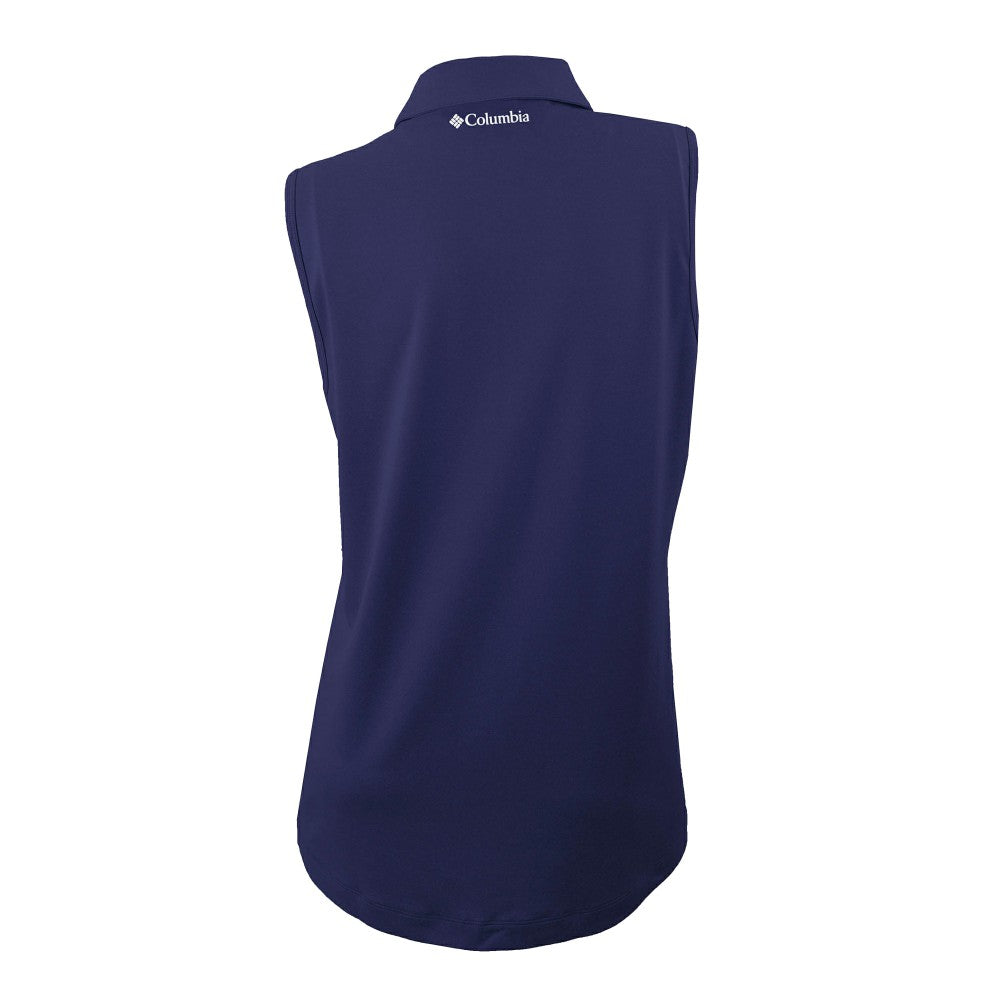 Milwaukee Brewers Women's Tend The Ball Sleeveless Polo - Navy | Columbia