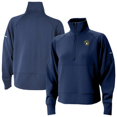 Milwaukee Brewers Women's Wickhams Hills Raglan Omni-Wick Quarter-Zip Pullover - Navy | Columbia