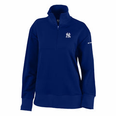 New York Yankees Women's Birchwood Hills Quarter-Zip Pullover - Navy | Columbia