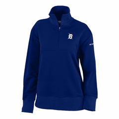 Detroit Tigers Women's Birchwood Hills Quarter-Zip Pullover - Navy | Columbia