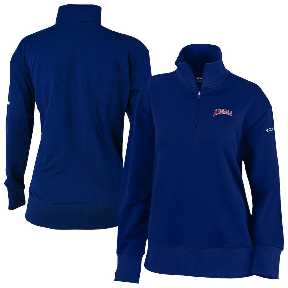 Los Angeles Angels Women's Birchwood Hills Quarter-Zip Pullover - Navy | Columbia