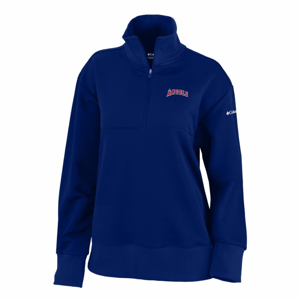 Los Angeles Angels Women's Birchwood Hills Quarter-Zip Pullover - Navy | Columbia