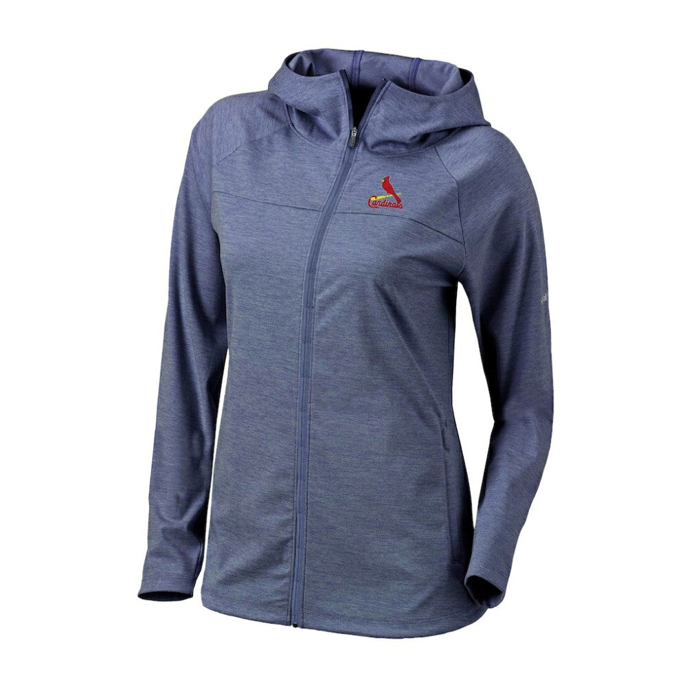 St. Louis Cardinals Women's Half Shot Full-Zip Hoodie - Navy | Columbia