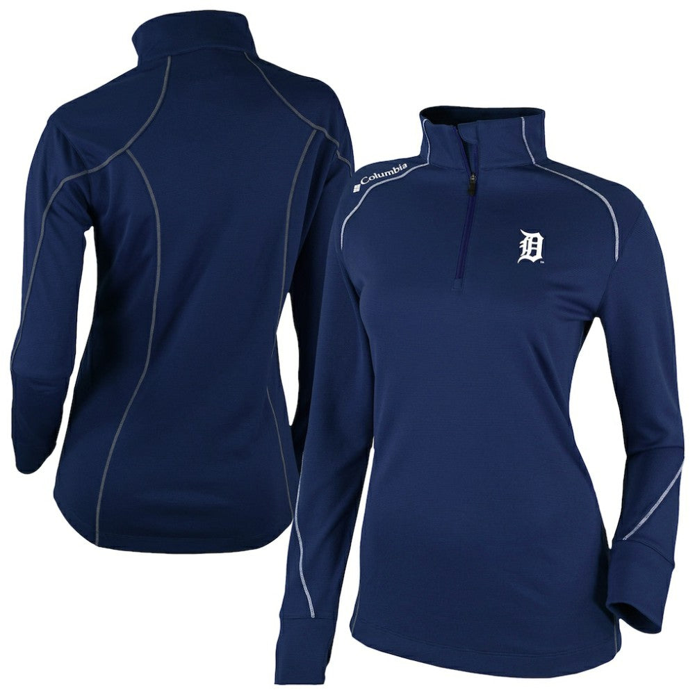 Detroit Tigers Women's Shotgun 2.0 Quarter-Zip Pullover - Navy | Columbia