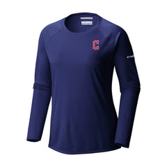 Cleveland Guardians Tidal Tee II Long Sleeve T-Shirt - Navy | Columbia