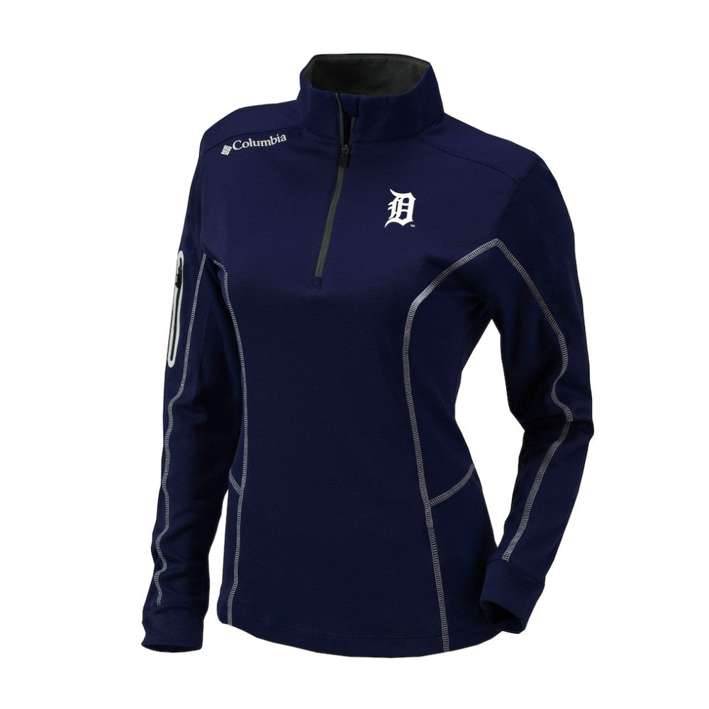 Detroit Tigers Shotgun Quarter-Zip Top - Navy | Columbia