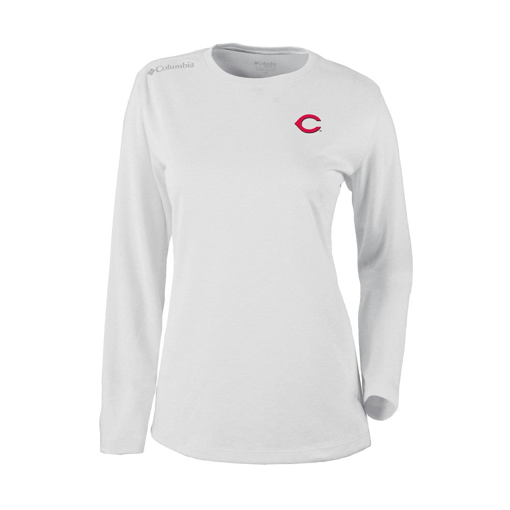 Cincinnati Reds Shotgun Long Sleeve T-Shirt - White | Columbia