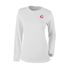 Cincinnati Reds Shotgun Long Sleeve T-Shirt - White | Columbia