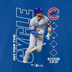 Carson Kelly Chicago Cubs Hit For The Cycle T-Shirt - Royal