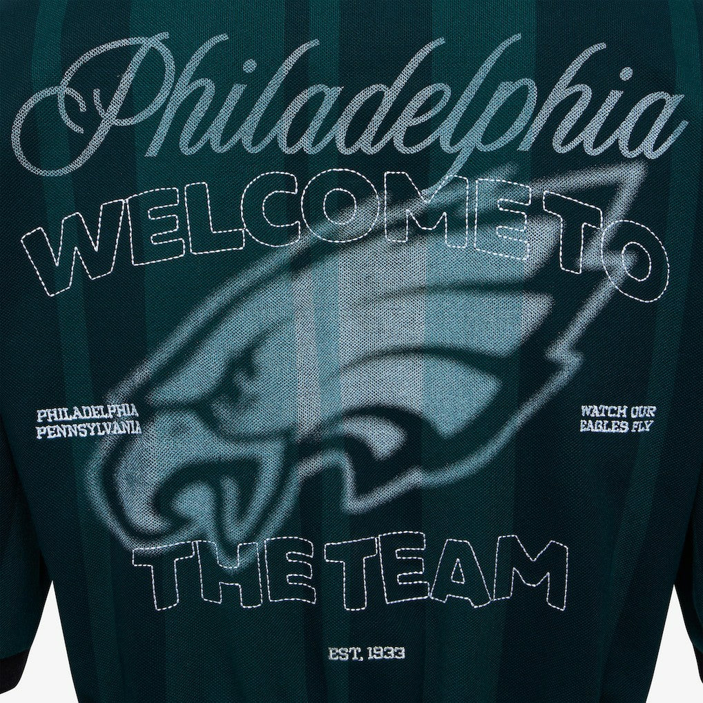 Philadelphia Eagles Off Season Women's Rugby T-Shirt - Midnight Green cheap