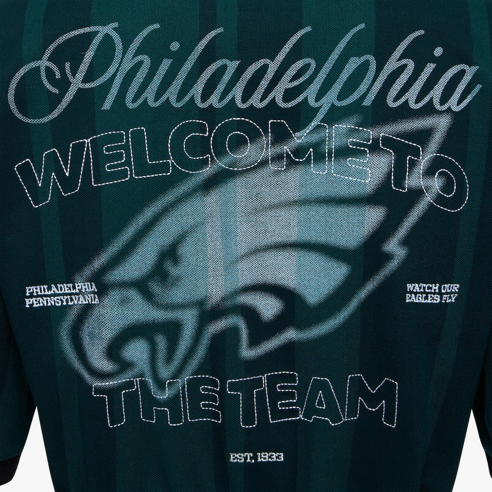 Philadelphia Eagles Off Season Women's Rugby T-Shirt - Midnight Green cheap