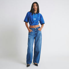 Detroit Lions Off Season Women's Rugby T-Shirt - Blue online