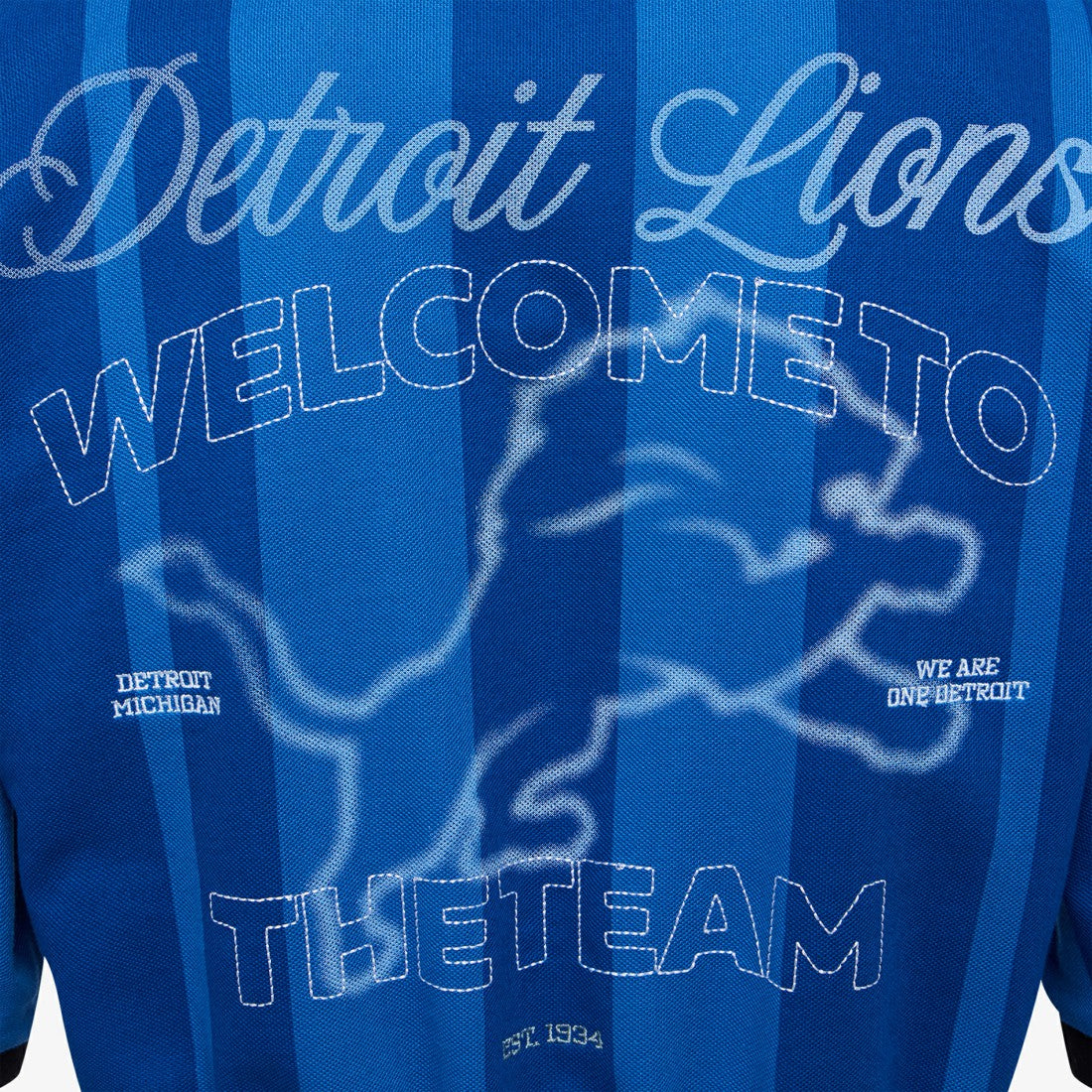 Detroit Lions Off Season Women's Rugby T-Shirt - Blue online