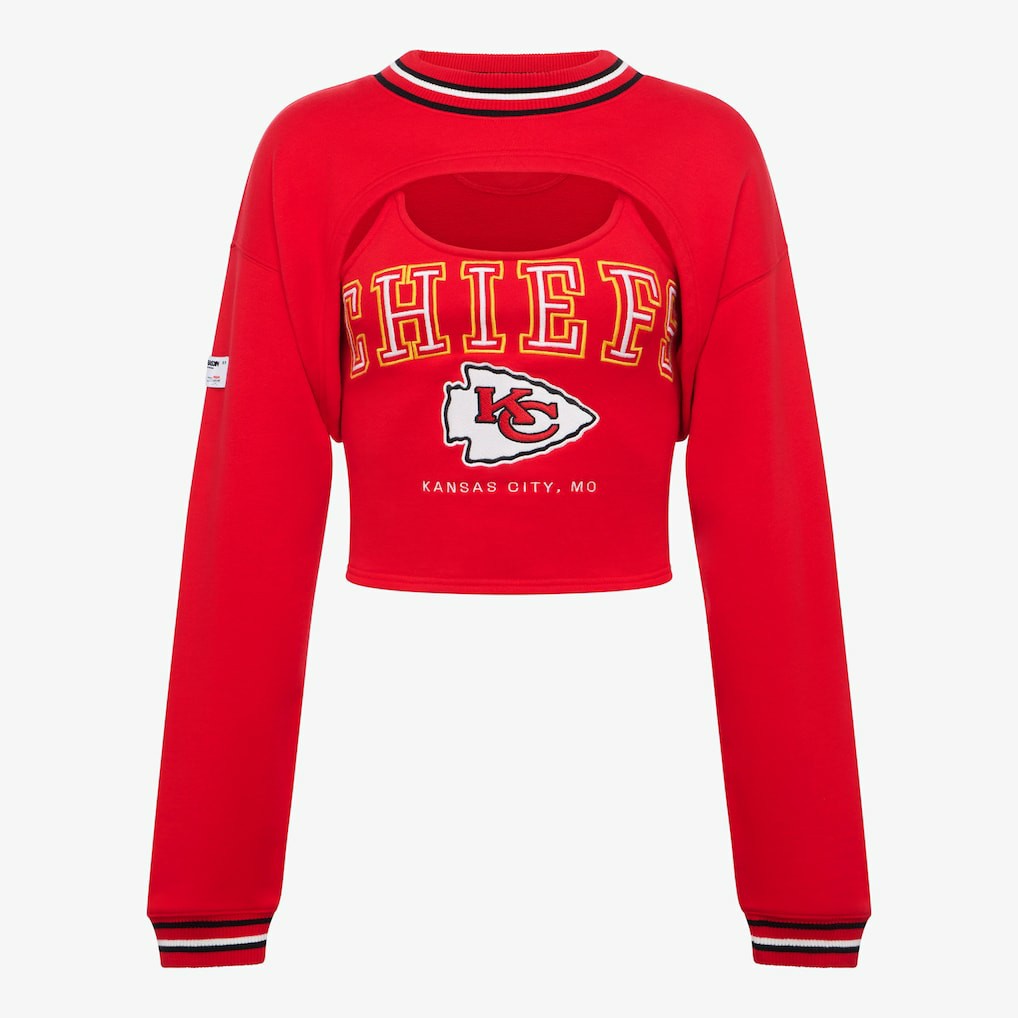 Kansas City Chiefs Off Season Women's Fleece Shrug Cami - Red cheap
