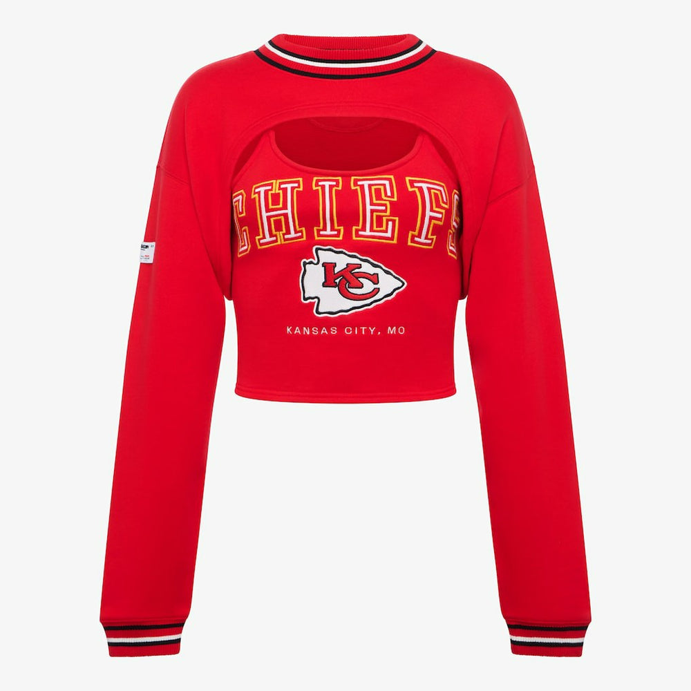 Kansas City Chiefs Off Season Women's Fleece Shrug Cami - Red cheap