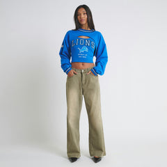 Detroit Lions Off Season Women's Fleece Shrug Cami - Blue for sale