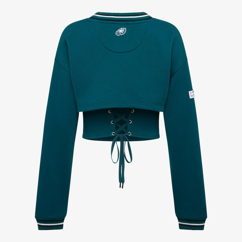 Philadelphia Eagles Off Season Women's Fleece Shrug Cami - Midnight Green discount