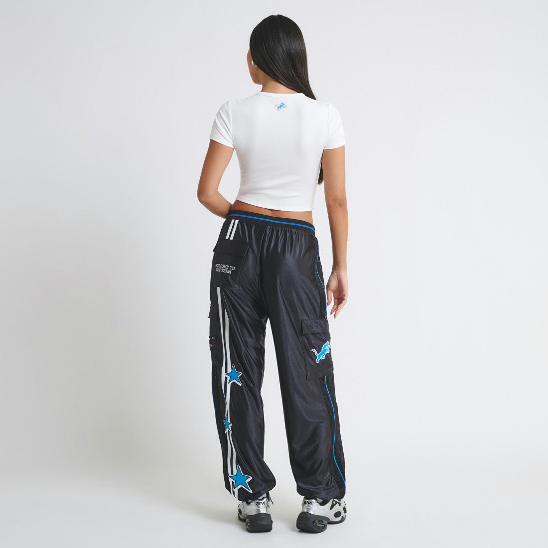 Detroit Lions Off Season Women's Baby T-Shirt - White on sale