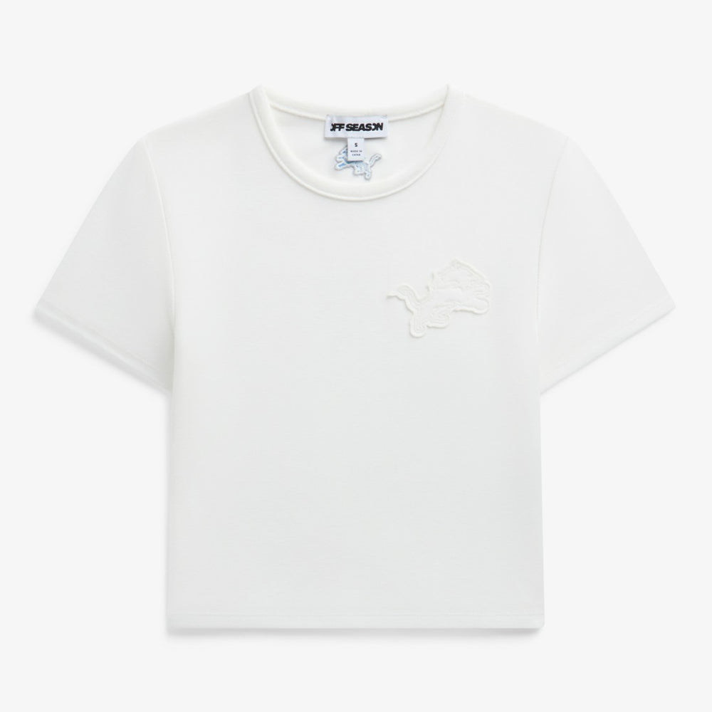 Detroit Lions Off Season Women's Baby T-Shirt - White on sale