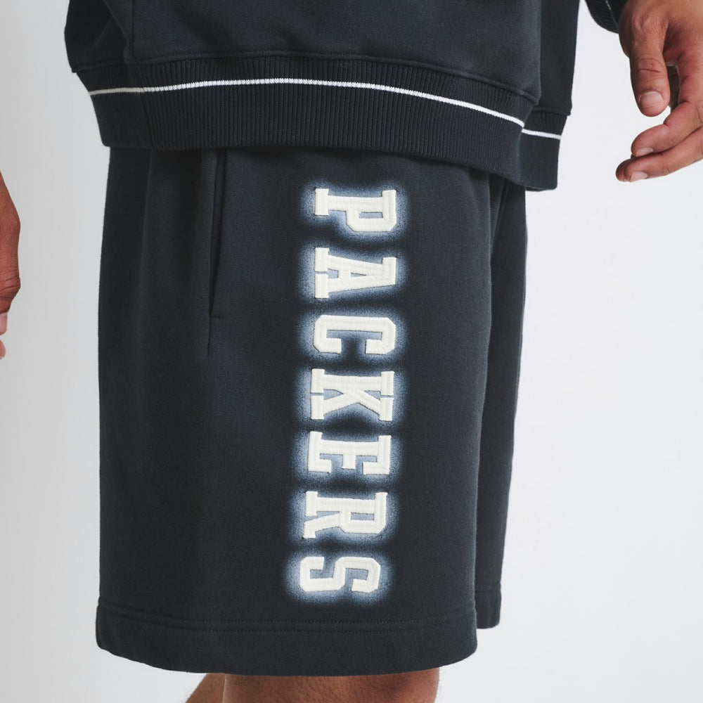 Green Bay Packers Off Season Unisex Fleece Shorts - Black discount