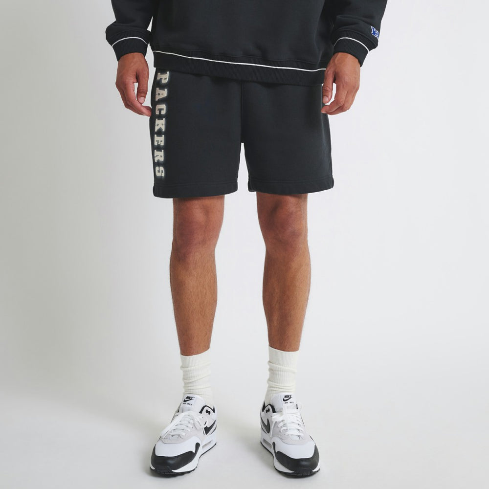 Green Bay Packers Off Season Unisex Fleece Shorts - Black discount