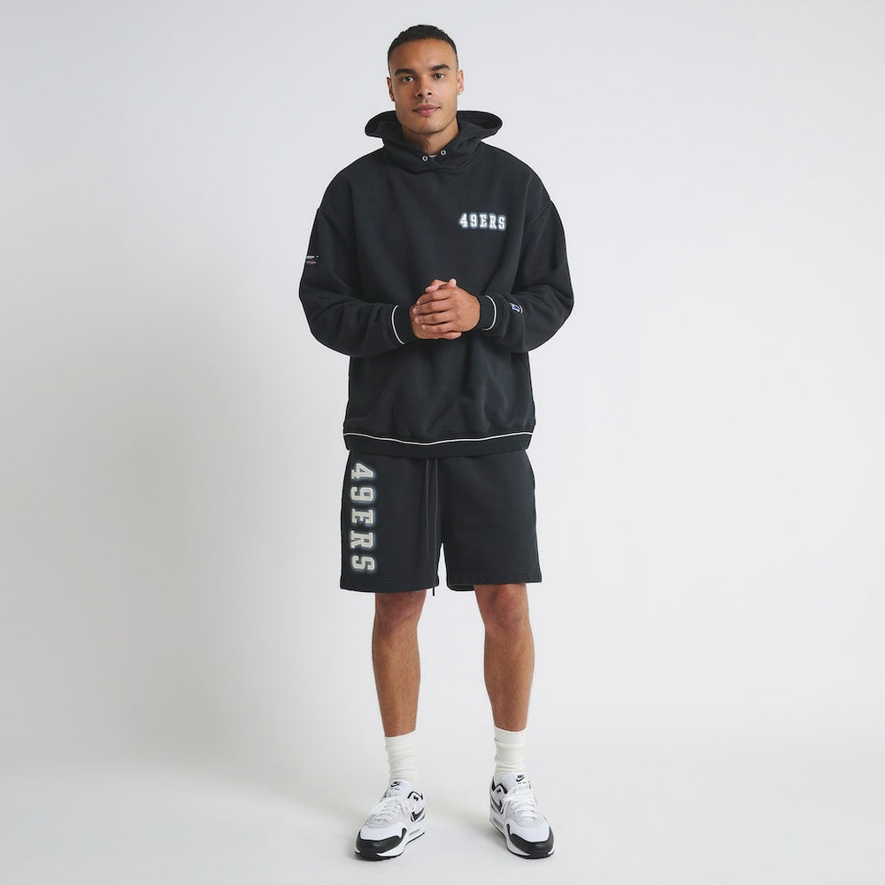 San Francisco 49ers Off Season Unisex Fleece Shorts - Black cheap