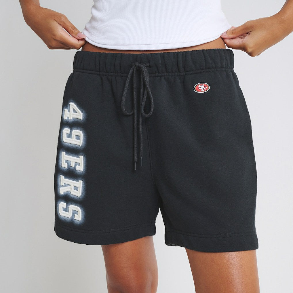 San Francisco 49ers Off Season Unisex Fleece Shorts - Black cheap
