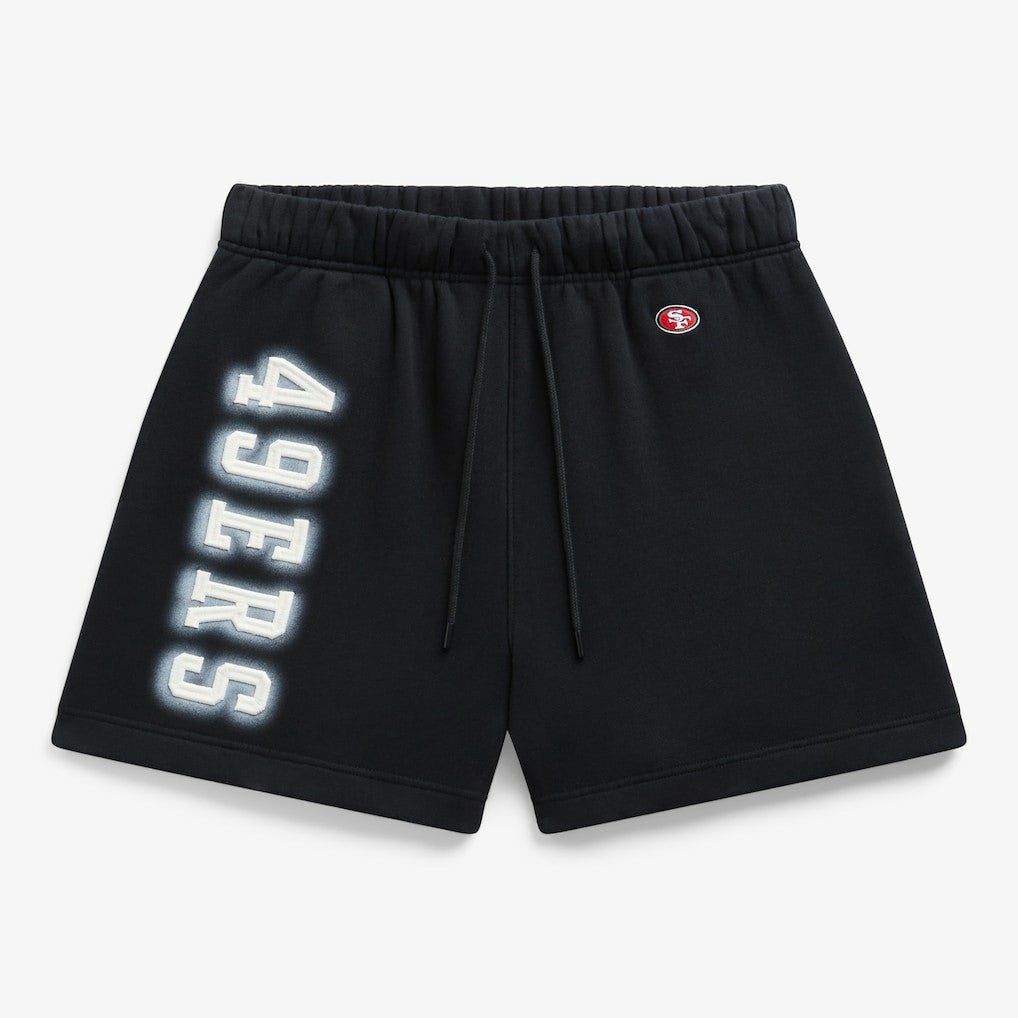San Francisco 49ers Off Season Unisex Fleece Shorts - Black cheap