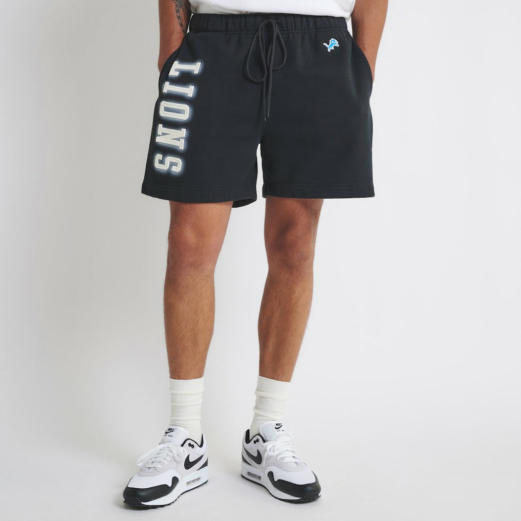 Detroit Lions Off Season Unisex Fleece Shorts - Black discount