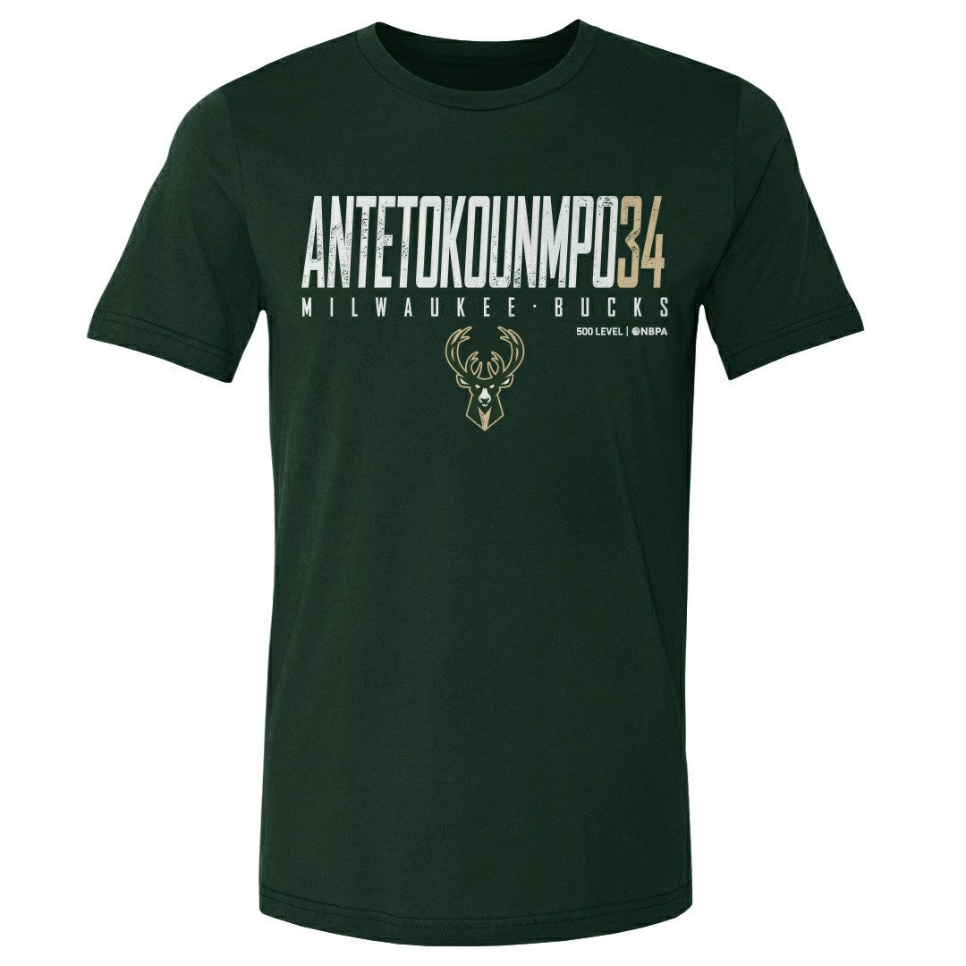 Giannis Antetokounmpo Milwaukee Bucks 500 Level Women's Elite T-Shirt - Hunter Green cheap