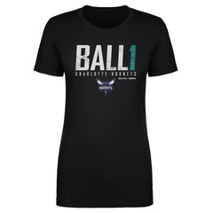 LaMelo Ball Charlotte Hornets 500 Level Women's Elite T-Shirt - Black shop