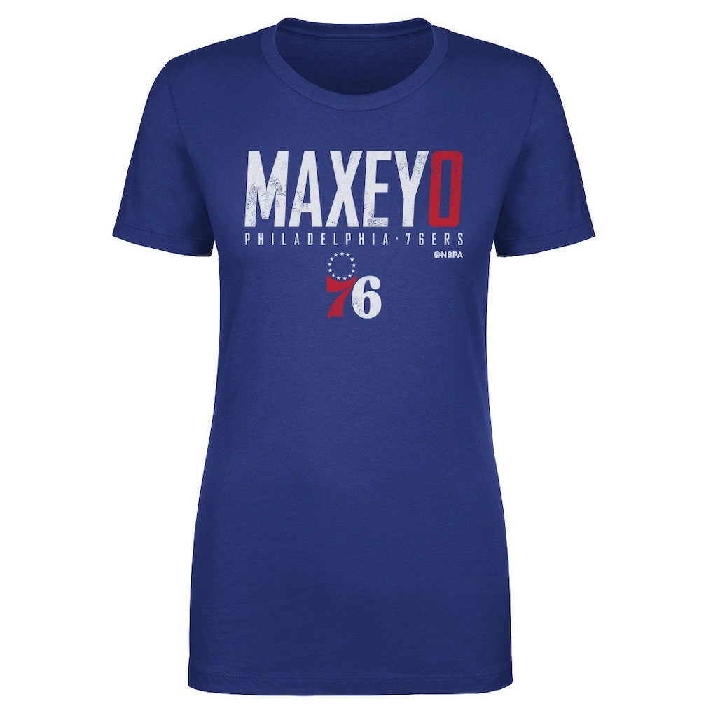 Tyrese Maxey Philadelphia 76ers 500 Level Women's Elite T-Shirt - Royal cheap