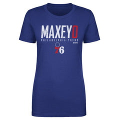 Tyrese Maxey Philadelphia 76ers 500 Level Women's Elite T-Shirt - Royal cheap
