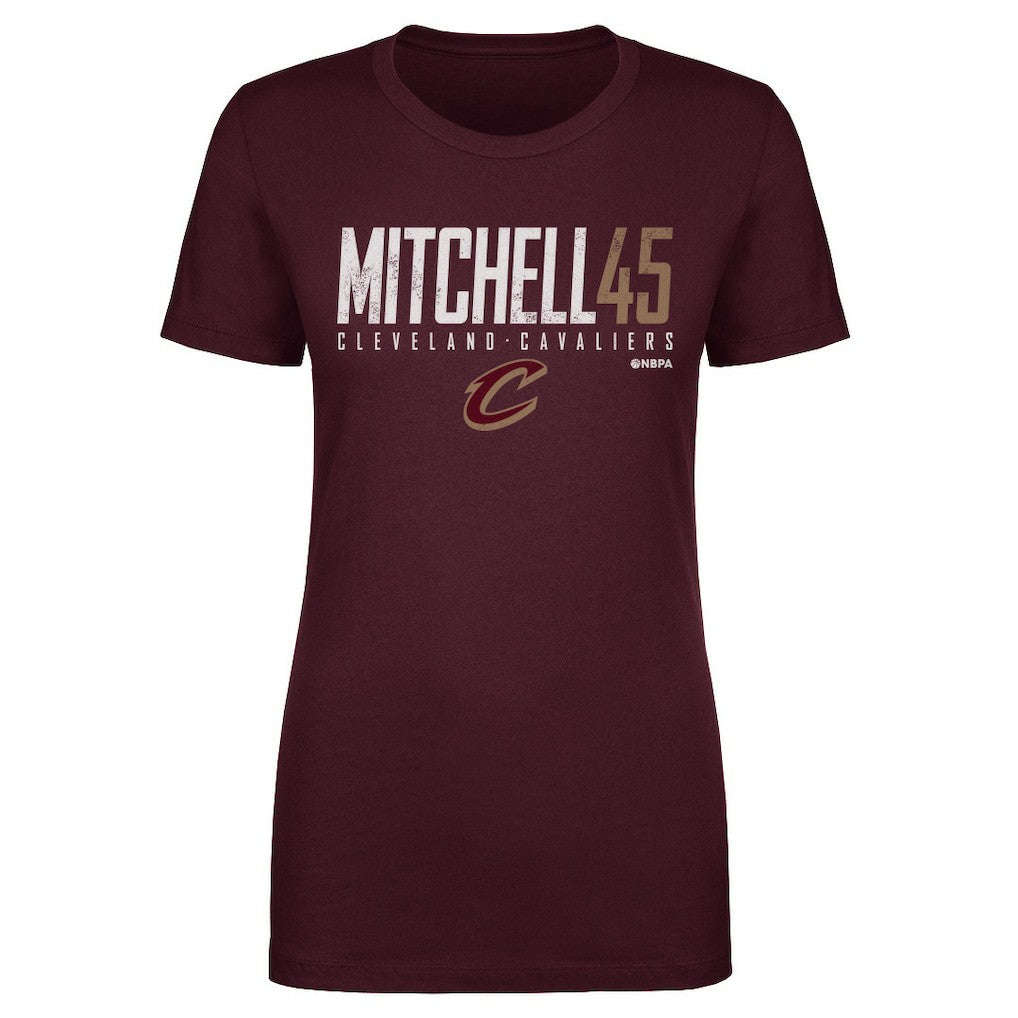 Donovan Mitchell Cleveland Cavaliers 500 Level Women's Elite T-Shirt sale - Wine sale