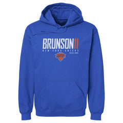 Jalen Brunson New York Knicks 500 Level Elite Pullover Hoodie - Blue for sale