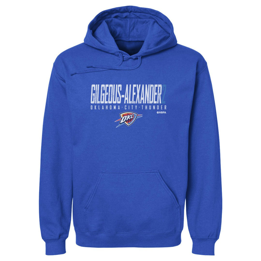 Shai Gilgeous-Alexander Oklahoma City Thunder 500 Level Elite Pullover Hoodie - Blue discount