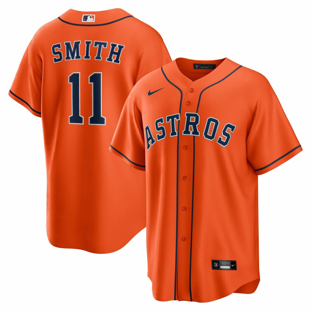 Cam Smith Houston Astros Alternate Replica Jersey - Orange | Nike