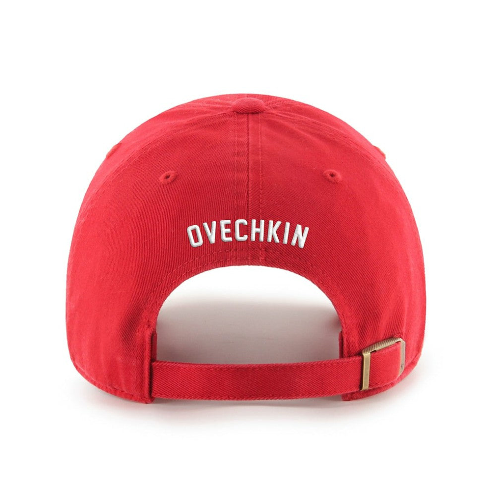 Alexander Ovechkin Washington Capitals '47 895 Most Goals of All Time Clean Up Adjustable Hat Red