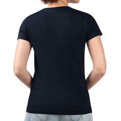 Detroit Tigers G-III 4Her by Carl Banks Women's Super-Slim Fit Lightweight Retro Roses V-Neck T-Shirt - Navy